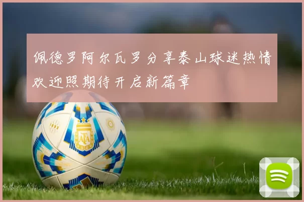 佩德罗阿尔瓦罗分享泰山球迷热情欢迎照期待开启新篇章